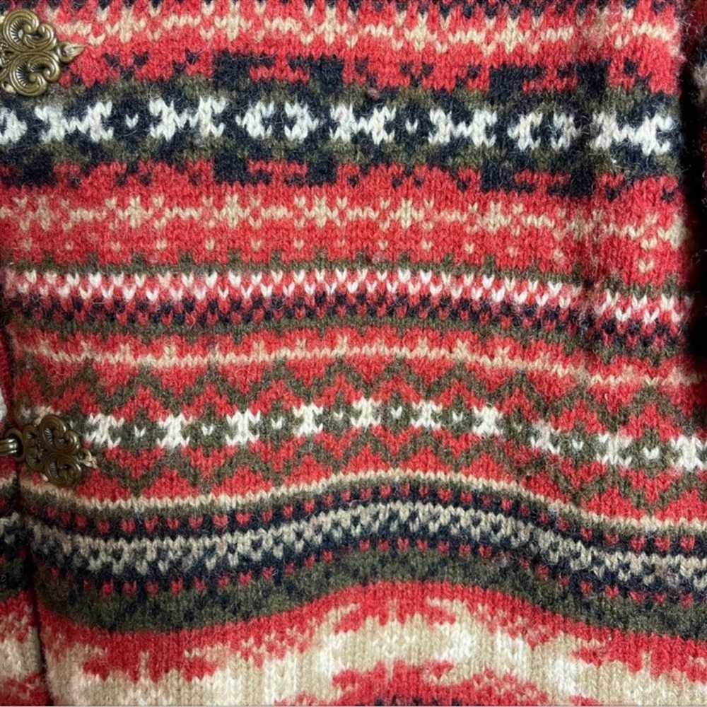 Carroll Reed Wool Cardigan Size Large - Picture 3 of 4